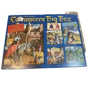 New - Factory Sealed - Caracassonne Big Box Complete Base Game + 4 Expansions